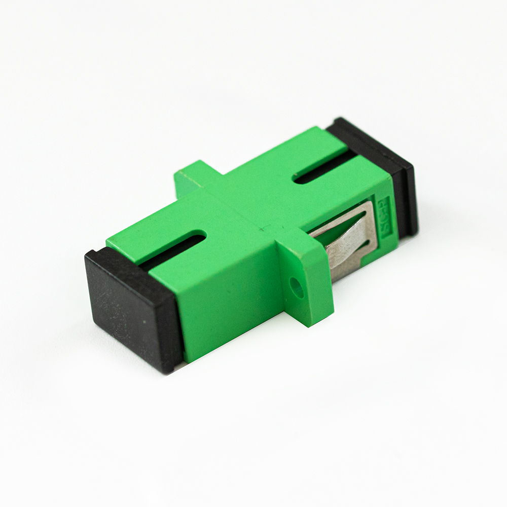SC/APC To SC/APC Simplex OS2 Single Mode Fiber Optic Adapter/Coupler with Flange