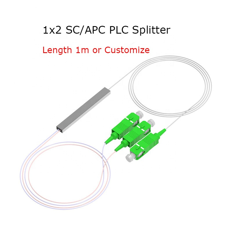 1X2 Blockless Mini 0.9mm Fiber Optic Splitter SC/APC