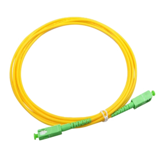SC/APC To SC/APC, Simplex, Singlemode Fiber Optic Patch Cable