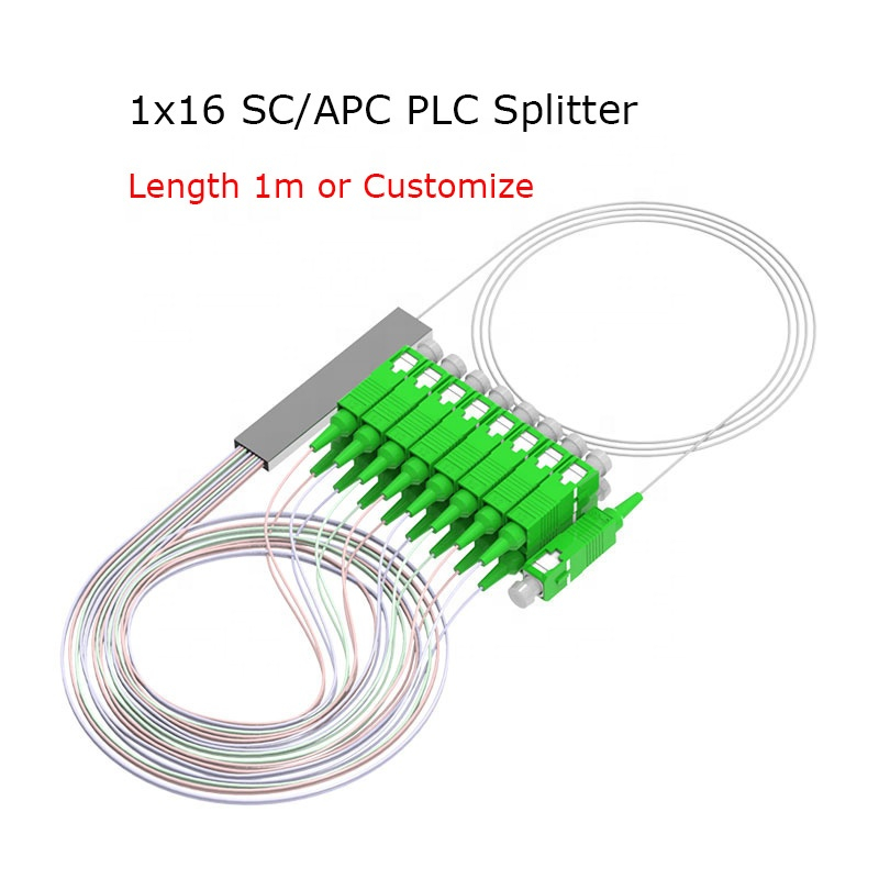 1X16 Blockless Mini 0.9mm Fiber Optic Splitter SC/APC