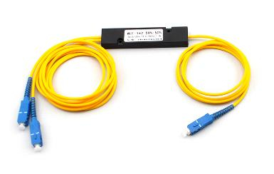 1X2 ABS BOX PLC Optical Fiber Splitter